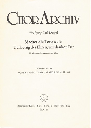 Machet die Tore weit :